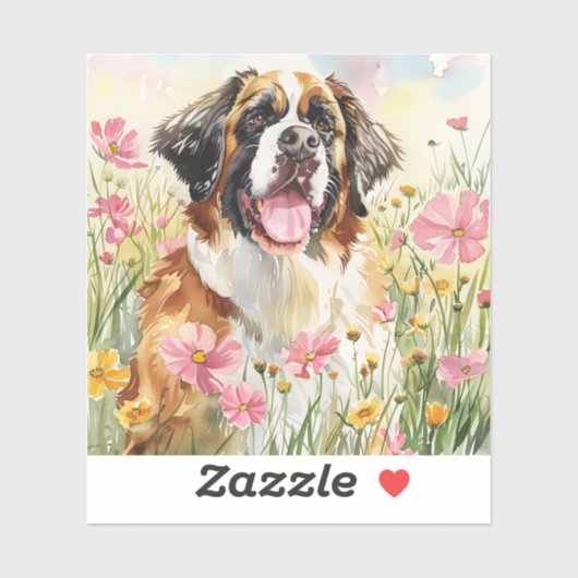 Sticker – Saint Bernard Die-Cut Sticker (Blatt)