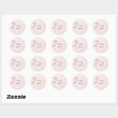 Sticker schöne Träume Rosa einfache Rose (Blatt)