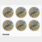 Sticker - Schwarzer Drache (Blatt)