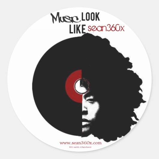Sticker sean360x MUSic (Vorderseite)