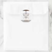 STICKER/SEE: Kronleuchter 1 Runder Aufkleber (Tasche)