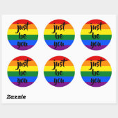 Sticker - sei einfach du selbst (Blatt)