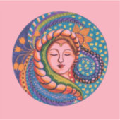 Sticker - Serene Goddess Mandala Art (Vorderseite)