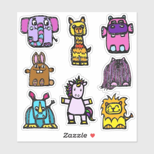Sticker Sheet 4x4 "the alphabet book" (Glossy) (Blatt)