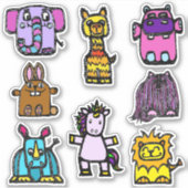 Sticker Sheet 4x4 "the alphabet book" (Matte) (Vorderseite)