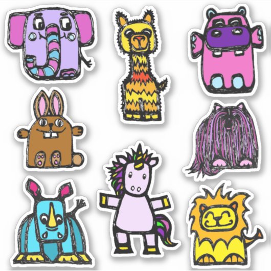 Sticker Sheet 4x4 "the alphabet book" (Matte) (Vorderseite)