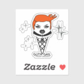 Sticker sheet Goth Gail Creamy Dreamies (Blatt)