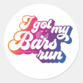 Sticker Sheet Gradient - Ich habe meinen Bars Run  (Vorderseite)