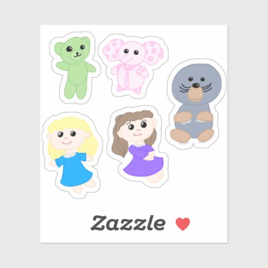 Sticker Sheet - Samantha, Stacy & Friends (Blatt)