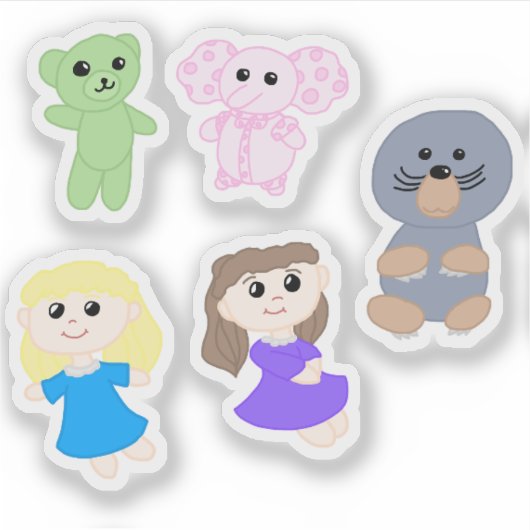 Sticker Sheet - Samantha, Stacy & Friends (Vorderseite)