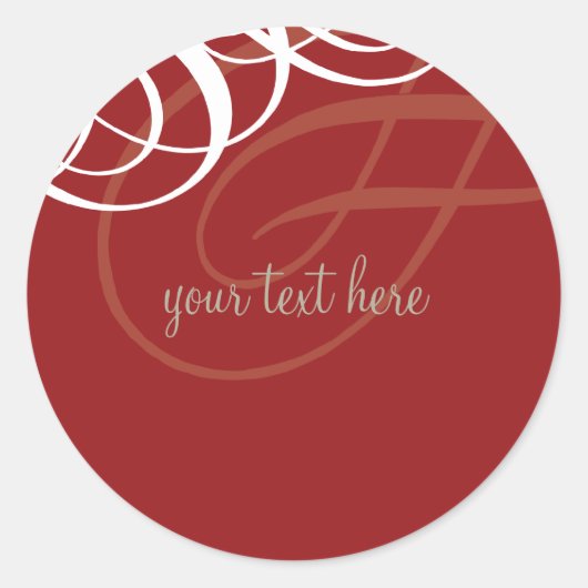 STICKER-SIEGEL: Designervogue 11 Runder Aufkleber (Vorderseite)