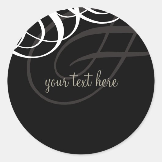 STICKER-SIEGEL: Designervogue 15 Runder Aufkleber (Vorderseite)