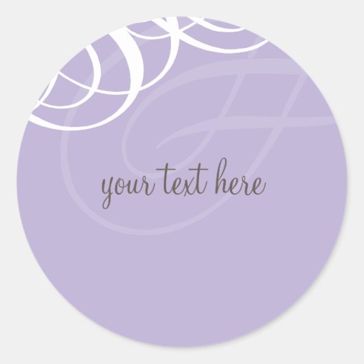 STICKER-SIEGEL: Designervogue 1 Runder Aufkleber (Vorderseite)