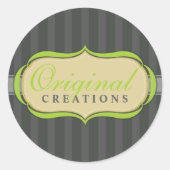 STICKER SIEGEL: eleganter Flammenbaum 11 (Vorderseite)