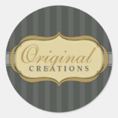 STICKER SIEGEL: eleganter Flammenbaum 13 (Vorderseite)