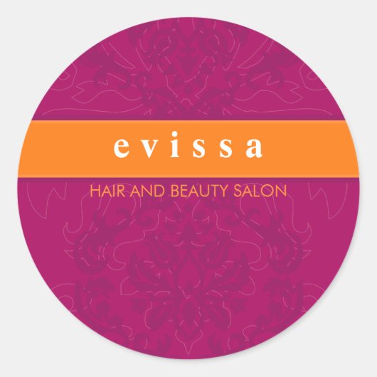 STICKER-SIEGEL: Finesse 5 Runder Aufkleber (Vorderseite)