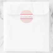 STICKER-SIEGEL: hübsche Kunst 2 Runder Aufkleber (Tasche)