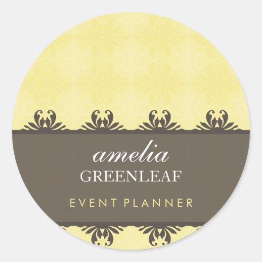 STICKER SIEGEL:: stilvoll gemustert 1 (Vorderseite)