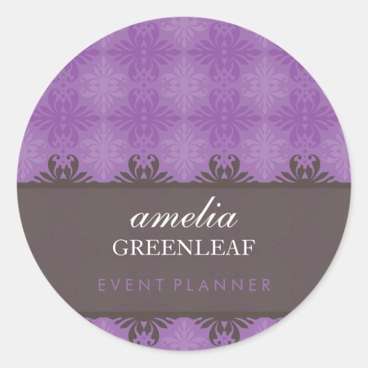 STICKER SIEGEL: stilvoll gemustert 10 (Vorderseite)