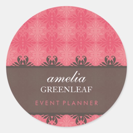 STICKER SIEGEL: stilvoll gemustert 11 (Vorderseite)