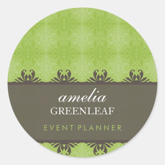 STICKER SIEGEL: stilvoll gemustert 12 (Vorderseite)