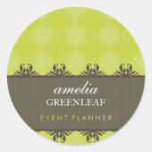 STICKER SIEGEL:: stilvoll gemustert 7 (Vorderseite)