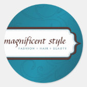 STICKER SIEGEL: stilvolle Pracht 4 (Vorderseite)