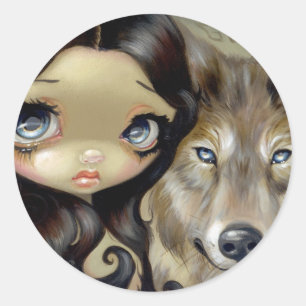 Sticker "Silver Mit Augen Wolf"