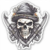 Sticker Skull and Crossbones (Vorderseite)