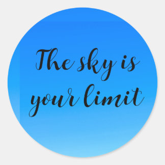 Sticker sky ist Ihre Limit-Inspiration