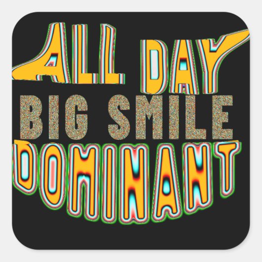 Sticker-Slimy G Quadratischer Aufkleber (Vorderseite)