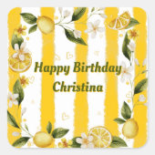 Sticker Sommer Geburtstagsparty Collection (Vorderseite)