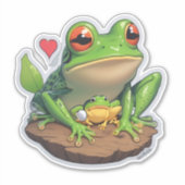 Sticker Spaß springt in die Welt der Frösche (Vorderseite)