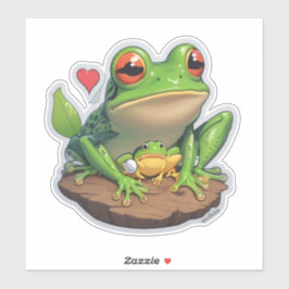 Sticker Spaß springt in die Welt der Frösche