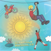 Sticker - Sporty Sky (Vorderseite)