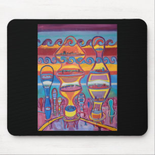 Sticker Stadt der Zukunft Mousepad