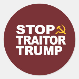 Sticker "Stopp Traitor Trump"