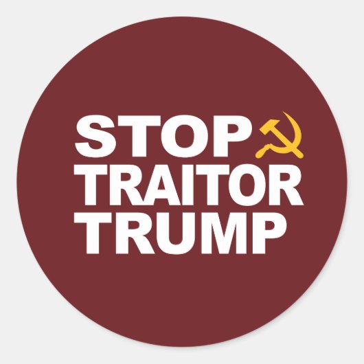 Sticker "Stopp Traitor Trump" (Vorderseite)