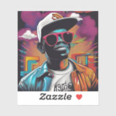 Sticker - Street graffiti art RAP and Hip Hop (Blatt)