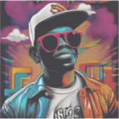 Sticker - Street graffiti art RAP and Hip Hop (Vorderseite)