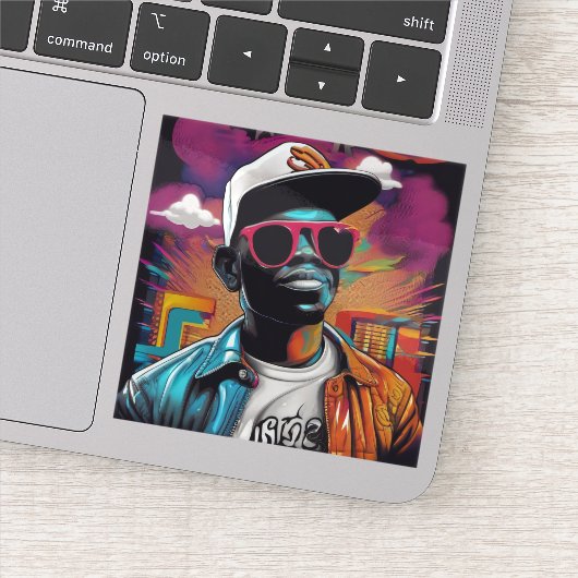 Sticker - Street graffiti art RAP and Hip Hop (Detail)