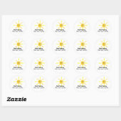 Sticker sunshine sarkastic Keine Sorge (Blatt)
