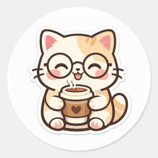 Sticker Süß Kawaii (Vorderseite)