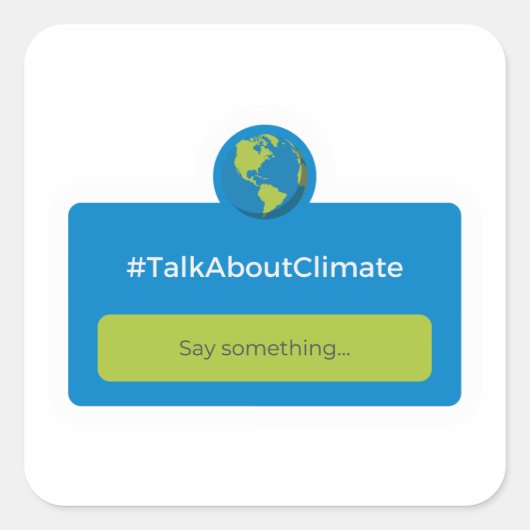 Sticker - #TalkAboutClimate (Vorderseite)