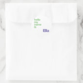 STICKER unisex Name lila modern (Tasche)