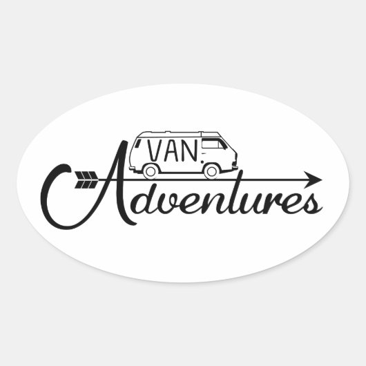 Sticker Van Adventures x4 (Vorderseite)