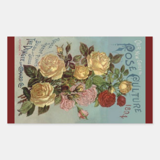 Sticker Vintag Heirloom Rose 1894 Rose Kultur