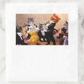 Sticker Vintag Musical Soiree Singing Cat Konzert (Tasche)