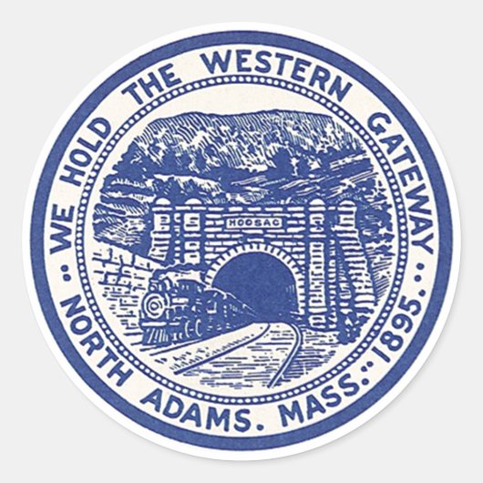 Sticker Vintage Travel Hoosac Train Tunnel Gepäck (Vorderseite)