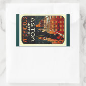 Sticker Vintage Travel Hotel Stockholm Schweden (Tasche)